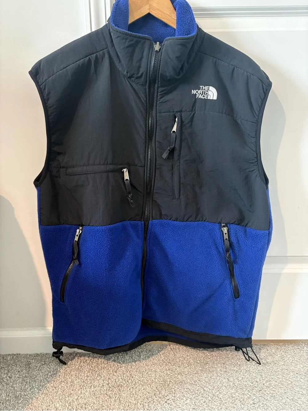 The North Face Men’s Retro Denali Fleece Vest Royal Blue/Black Large